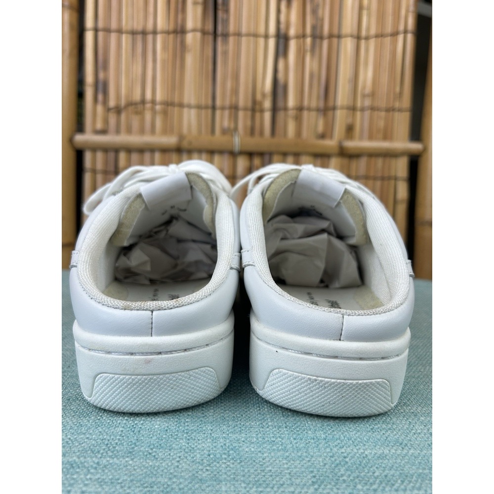 Rag‎ & Bone Retro Court Mules Shoes - White Leather - Size 6.5 - Picture 9 of 11